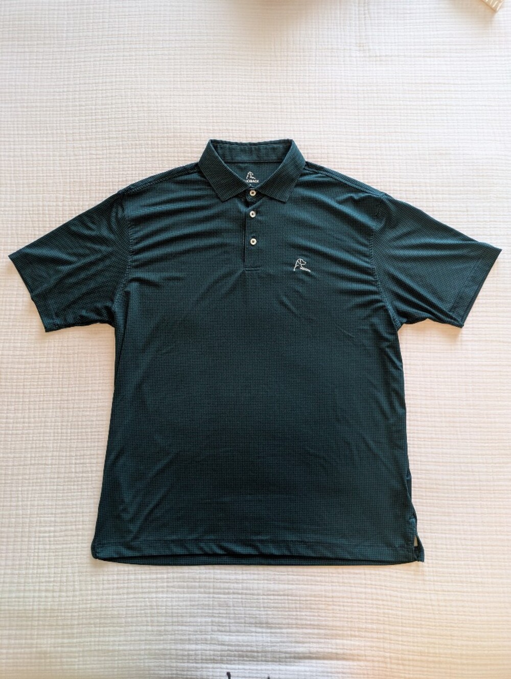 Dark Green Rhoback Polo Shirt (L)